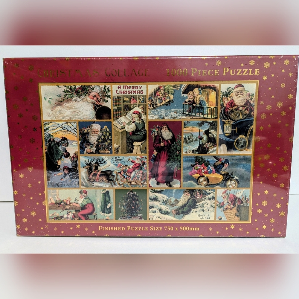 NWT Robert Frederick Christmas Collage 1000 Piece Puzzle